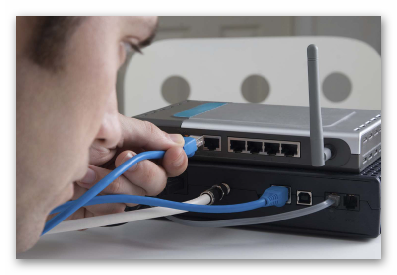 Проверка кабелей маршрутизатора если нет подключения к интернету в Вайбере